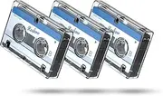 Reshow Dictating Microcassette - Micro Cassette Tapes Blank for Recording MC-60 Minutes Suited for Lectures and Seminars -3 Pack