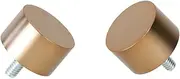 Ivilon End Cap Finials for Curtain Rods of 7/8 and 1 Inch Diameter Color Warm Gold