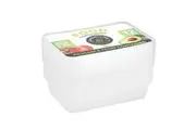 60 x Takeaway Food Containers Plastic Lids Rectangular Lunch Box Meal Prep 500ML