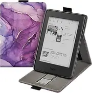 Flip Case for Kindle Paperwhite 12th Generation-2024 7", Hand Strap Feature, Slim Fit Vertical Multi-Viewing Stand Cover with Auto-Wake/Sleep for Kindle Paperwhite 2024 E-Reader (Purple)