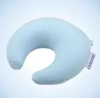 在飛比找Yahoo!奇摩拍賣優惠-Reverie 嬰幼兒C型乳膠枕 - 淺藍 23.7x21.