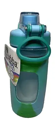 Bubba Kids Leak Proof Plastic Travel Bottle Blue Crystal Ice Rock Candy New 16oz