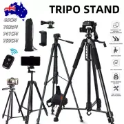 Professional Camera Tripod Stand Mount Remote + Phone Holder for iPhone Samsung