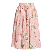 [Erdem] Gathered Midi Skirt Cotton