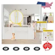 Reinforced 42" Tall x 80" Wide Retractable Baby Gate for Safe Indoor Outdoor Use