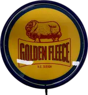 Golden Fleece Bar Lighting Wall Sign Light Button Dark Blue