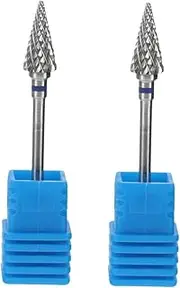 Ipetboom Professional Nail Grinding Bits 2pcs Nail File Drill Tungsten Steel Manicure Drill Bits Cuticle File