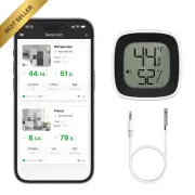 Mini Wireless Bluetooth Hygrometer Thermometer with App Alerts & Free Data Stora