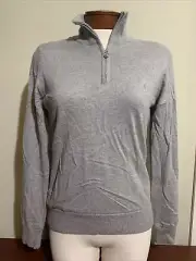 NWT Golfino Ladies Windstopper Golf Sweater US 6 EU 36 1319024 840 Grey NEW