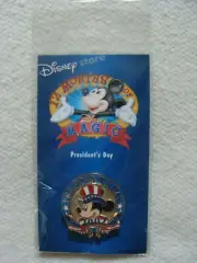 OLD Patriotic Disney pin 12 Months of Magic Mickey Mouse President Day Uncle Sam