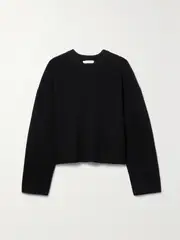 [Co] Co - Ribbed Wool Sweater - Black - medium medium Black