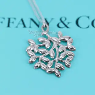 Tiffany&Co.愛心橄欖葉925純銀項鍊