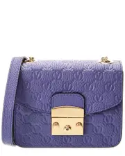 Valentino by Mario Valentino Bijou Dollaro Monogram Leather Crossbody
