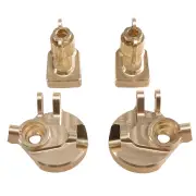 Upgraded Metal Accessories Brass Front Axle Steering Cup+Rear Axle Cup for MJX 1/12 H12Y H12Y+ RC Car Vehicle Models Spa