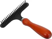Pet Dog Grooming Rake Comb Dematting Tool for Large Breeds Efficiently Removes Loose for Retrievers Labradors Dog Grooming Kit for Shedding Control