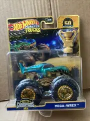 HOT WHEELS DIECAST MONSTER TRUCKS - Trophy Champions -Mega-Wrex Combined Post