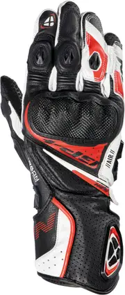 Ixon GP4 Air Motorcycle Gloves, black-white-red, Size XS for Men Black White Red