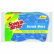 SCOTCH BRITE SCRUB DOT NON-SCRATCH SCRUB SPONGE 2 PACK