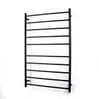 Radiant Matt Black Heated Round Ladder Towel Rail 750mm x 1200mm BOTTOM RIGHT...