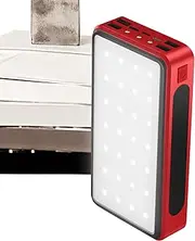 Solar-Operated Phone Charger - USB Solar Panel Bank, Lightweight Backup Charger | 4-Device Solar Powered Charging Station with Built-in Light, Eco-Friendly Energy Source for Students Adults Camping