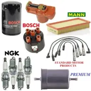 Tune Up KIT Filters Cap Spark Plugs for Volkswagen Cabriolet L4 1.8L 1990-1993 (for: Volkswagen)