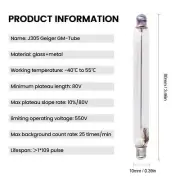 Tin Oxide Cathode J305 Geiger Tube for Soft Beta and Gamma Rays Detection