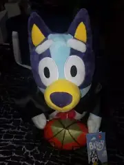 Halloween Bluey Disney Porch Greeter Plush Vampire with Pumpkin NWT 2024