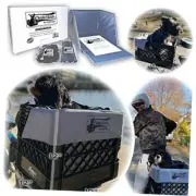 DIY Crate Conversion/Bike Dog Carrier Package (Crate NOT Included) Light Grey