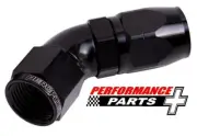 Aeroflow Cutter One-Piece Full Flow Swivel 45° Hose End -12AN AF552-12BLK