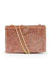 Crystal Embellished Mini Crossbody Bag