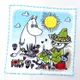 MOOMIN 嚕嚕米 純綿 立體方巾 毛巾 手帕 日本正版品 小不點亞美 斯那夫金