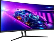 QSM 35" Curved UWQHD 21:9 Ultrawide 120Hz 6ms Gaming and Office Monitor (3440 × 1440)