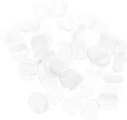 [GAROZATION] 40pcs Clip-on Earrings Cushions Couplet Brushes Toothbrush Holder with Cover Ear Headbands Clip Cushion Earrings Supplies Earrings Light Accessories The Wire Ear Pads Transparent