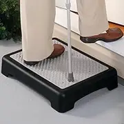 One Step Stool for Adults and Elderly - Mobility, Heavy Non-Slip, Indoor Outdoor Use - 9cm Portable Riser for Stairs, Cars, Bed, Chair, Shower