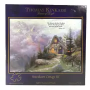 Thomas Kinkade 500Pc Oversized Jigsaw Puzzle Sweetheart Cottage III 27x20 ~ NEW!