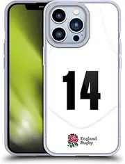 Head Case Designs Officially Licensed England Rugby Union Position 14 2020/21 Players Home Kit Gel Case [Military Grade Protection] Compatible with Apple iPhone 13 Pro and Compatible with MagSafe