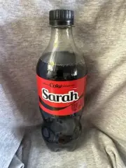Share A Coke with Sarah 2025 Personalized Gift Coca Cola Bottle 20oz Coke Zero
