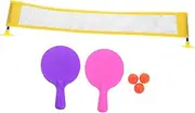 1Set Mini Portable Tabletop Table Tennis Set Fun Indoor with Rackets Net for Great for Family Interaction Skill Development Present
