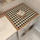 Anti-skid Washing Machine Dust Cover Printed Table Pad Floor Mat Living Room