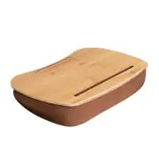 Laptop Stand Bamboo Lap Desk Portable Notebook Holder for Sofa Bed Home Study