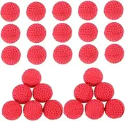 Abaodam Small 50pcs Red Foam Marbles for Ball Target Game Ball Firing Toys Universal Fit Indoor/Outdoor Play
