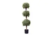 Glamorous Fusion Triple Balls Boxwood 150cm Artificial Faux Plant Tree Decorative In Pot Green