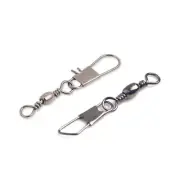 100Pcs Rolling Swivels Barrels Fishhook Rings Fishhook Lures Swivels Tackle