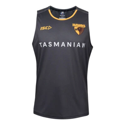 Hawthorn Hawks Training Singlet Sizes 3XL & 5XL Carbon AFL ISC 24