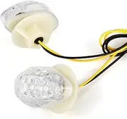 Motorcycle Indicators Flowing Turn Signal Lights UN&IVE&RSAL 2Pcs Motorcycle Led Turn Signal Indicator Light Lamp Bulb Blinker Flashers For Ho&nd&a CBR 600RR 1000RR 2004-2007(Transparent)