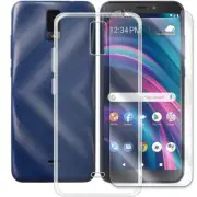Crystal Clear Screen Protector &Natural Tactility TPU Case for Blu View 3 B140DL