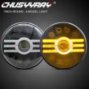 1set 7" Projector Round LED Headlights Hi/Lo Beam For Kenworth T2000 1997-2011