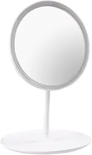 Healeved USB Rechargeable LED Lighted Makeup Mirror with Touch Screen Dimmable Brightness Color Modes Vanity Mirror for Home Use Slip Design Cosmetic Storage Tray