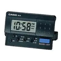 在飛比找momo購物網優惠-【CASIO】摺疊電子音鬧鐘(PQ-10-1)