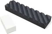 Yoshihiro Knife Sharpening Stone Fixer & Nagura Conditoning Stone Chef's Tools (Regular Set - Black)